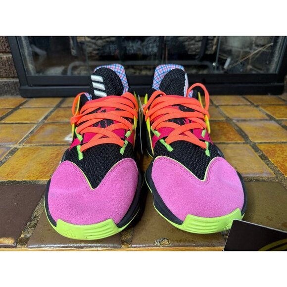 Mens 7.5 Adidas Harden Vol 4 GCA “Step Back” Athletic Basketball Shoes FW3660 - Picture 3 of 8